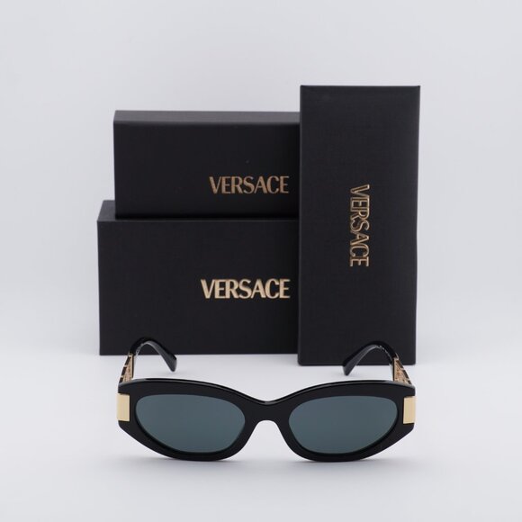 Versace VE4501 GB1/87 Cat Eye Sunglasses – Black/Dark Grey - Picture 2 of 9